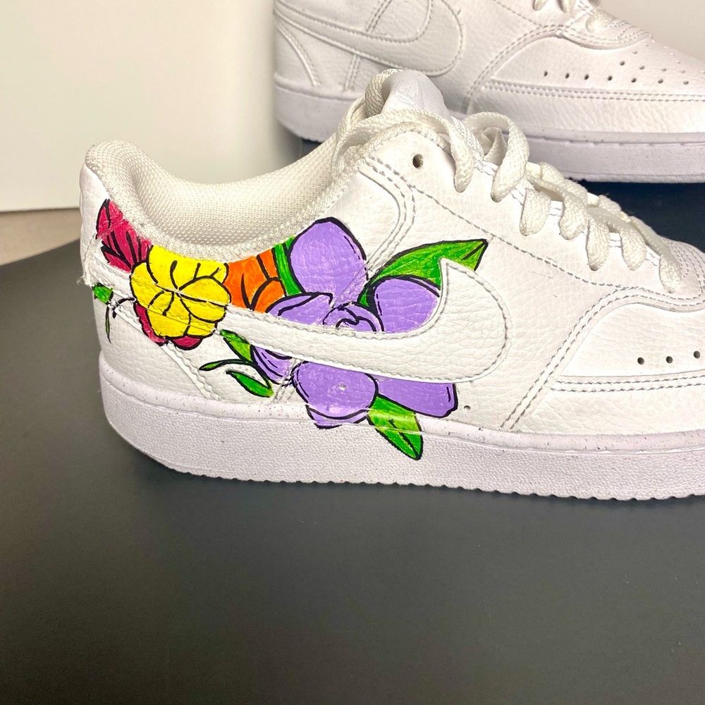 Flower Hand Painted Custom Nike’s